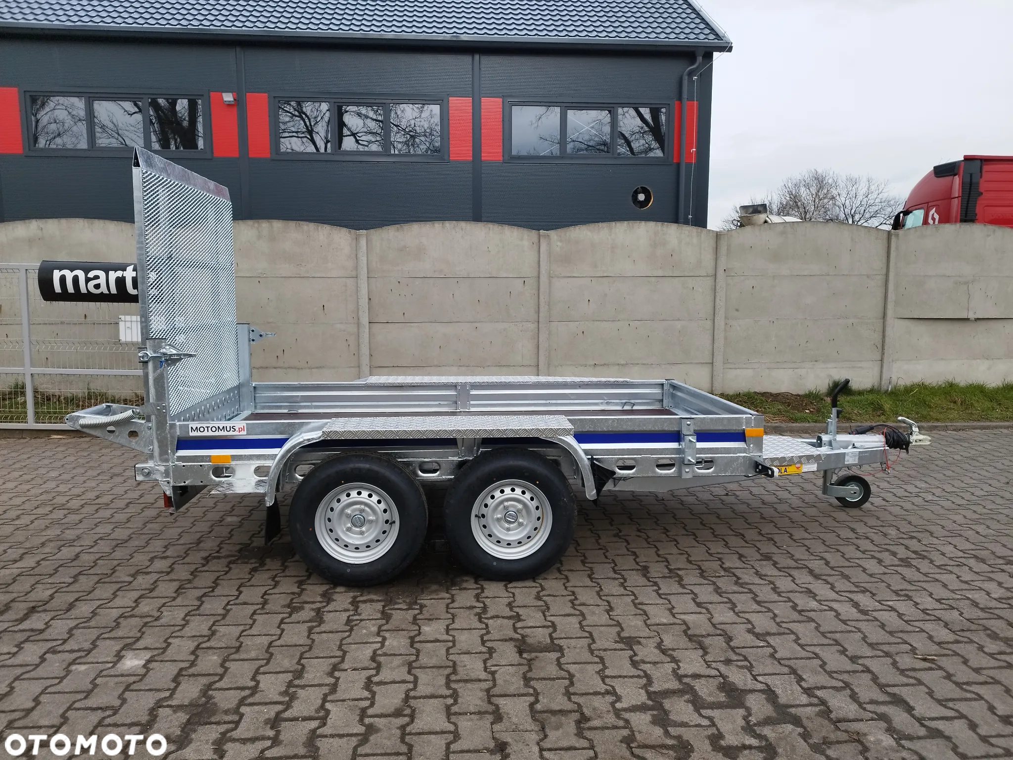 Wiola Przyczepa Wiola B2630 Trap 292x142 cm 2 osie DMC 2700 kg minikoparka walec - 6
