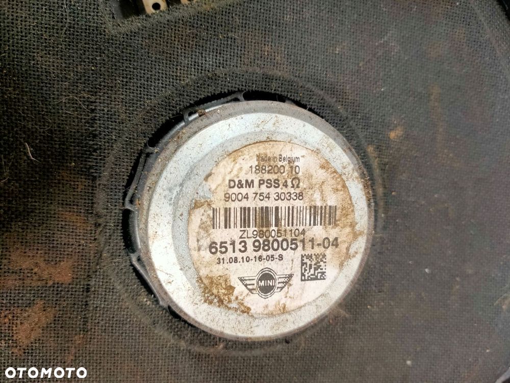 głośnik niskotonowy subwoofer mini countryman r60 9800511 - 2