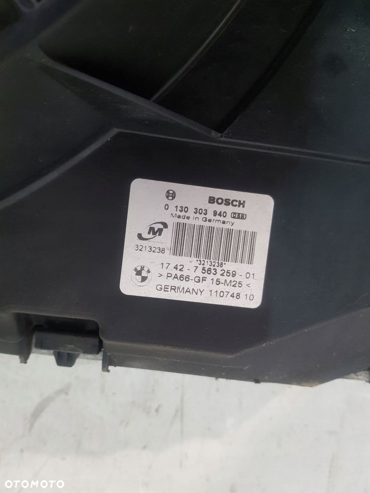 chłodnica wody wentylator 7563259 bmw e90 e91 lci 2.0b eur n43 - 7