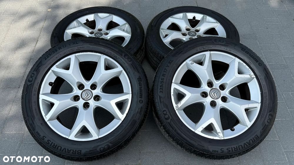 Koła 225/55 r17 5x108 ET32 7J Citroen C5 C4 Cactus Berlingo Xsara C3 C4 Peugeot 207 307 308 Partner 3008 5008 alufelgi 225/55/17 XL - 1