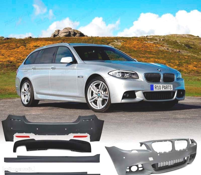 KIT CARROÇARIA BMW F11 TOURING 13-17 COM PDC + LAVA-FARÓIS LOOK M - 1