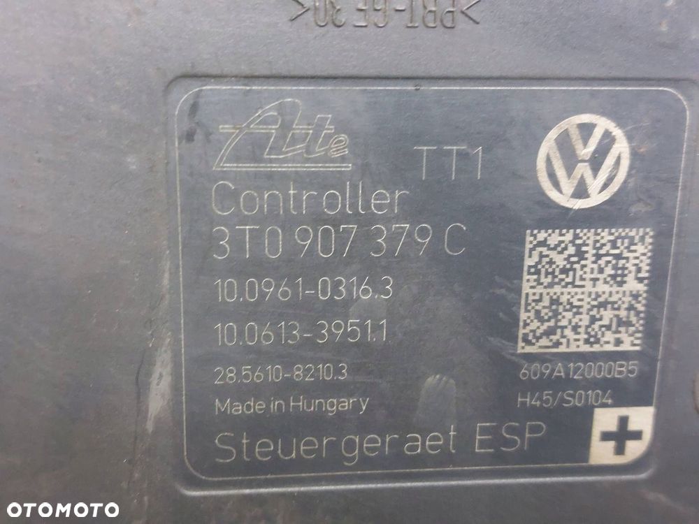 POMPA STEROWNIK ABS SKODA SUPERB II 3T0907379C 3T0614517D - 3