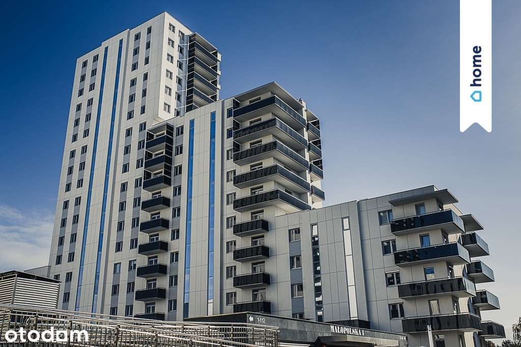 2 pokoje- 48,3m2 stan deweloperski -narożny balkon
