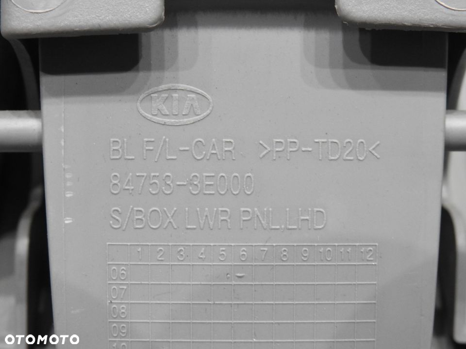 OSŁONA KONSOLI POD KIEROWNICE KIA SORENTO I LIFT - 9