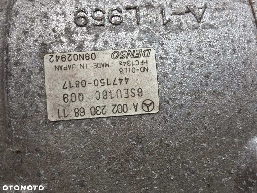 MERCEDES B-KLASA W245 A-KLASA W169 KOMPRESOR KLIMATYZACJI BENZYNA 6 PK A0022306811  START STOP - 2