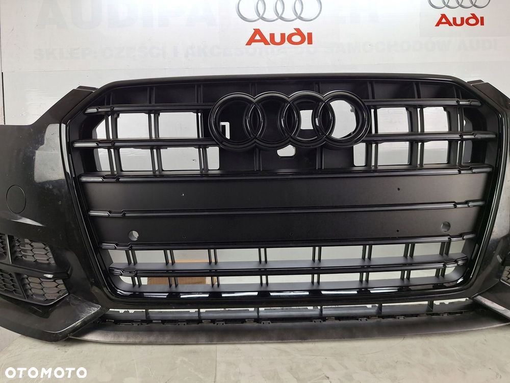 ZDERZAK AUDI S6 A6 S-LINE PLUS C7 4G 4G0 LIFT 2015-2018 GRILL BLACK LINE - 2