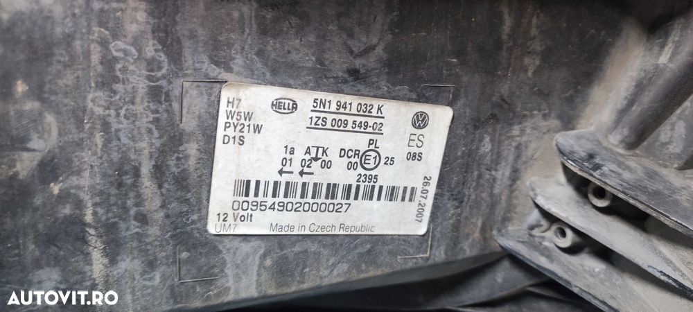 Far dreapta xenon volkswagen vw tiguan 2009 usor matuit - 8