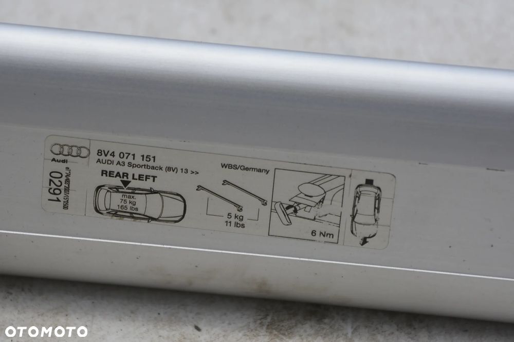 BELKI BAGAŻNIKA DACHOWEGO AUDI A3 8V SPORTBACK - 5
