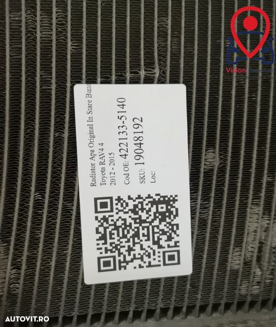 Radiator Apa Original In Stare Buna Toyota  RAV4  4 2012 2013 2014 201 - 7