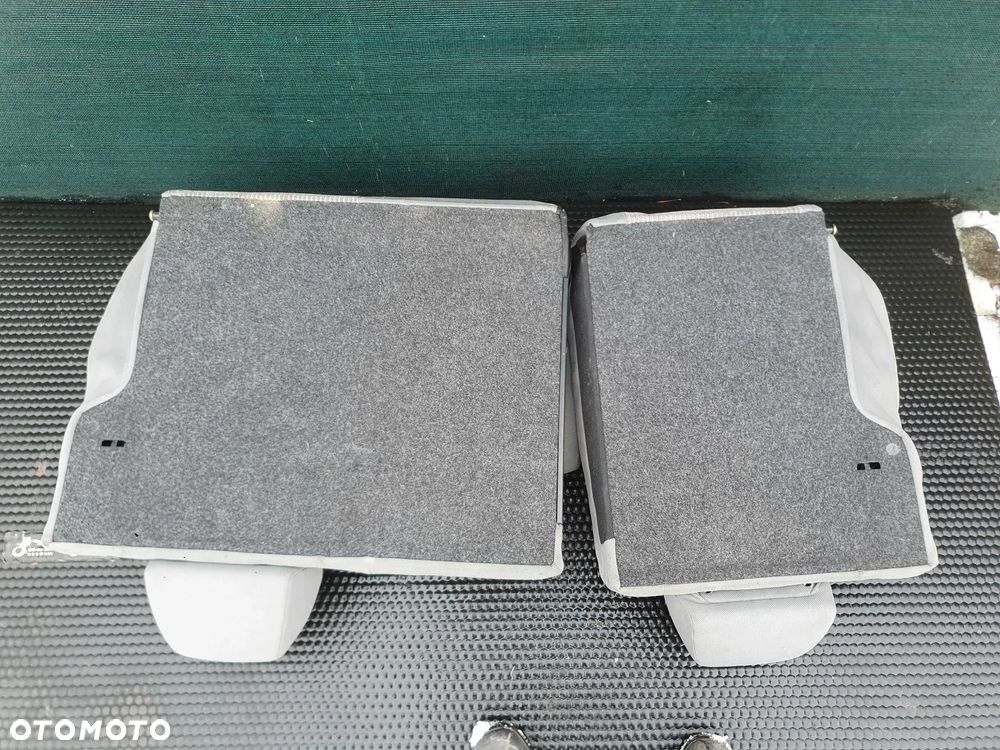 Fotele Fotel Kanapa Welur Jasne Siwe Podlokietnik VW Golf IV 4 3 drzwi komplet - 36