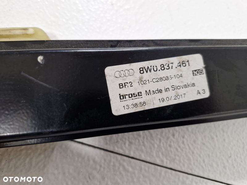 audi a4 b9 podnośnik mechanizm szyby lewy przód przedni 8w0837461 - 4