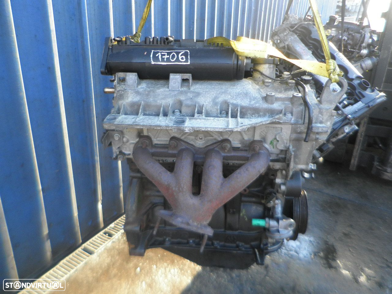 Motor D7FD720 RENAULT CLIO 2 1998 1.2I 60CV 5P PRETO - 2