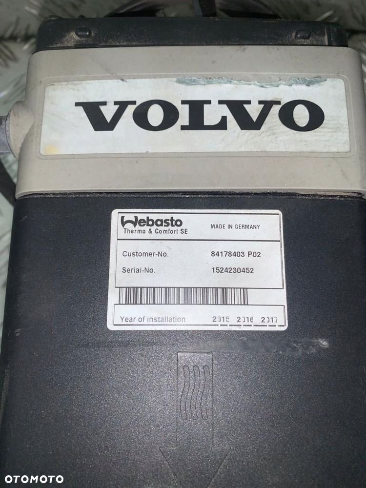 ogrzewanie webasto airtop volvo fh4 84178403 - 3