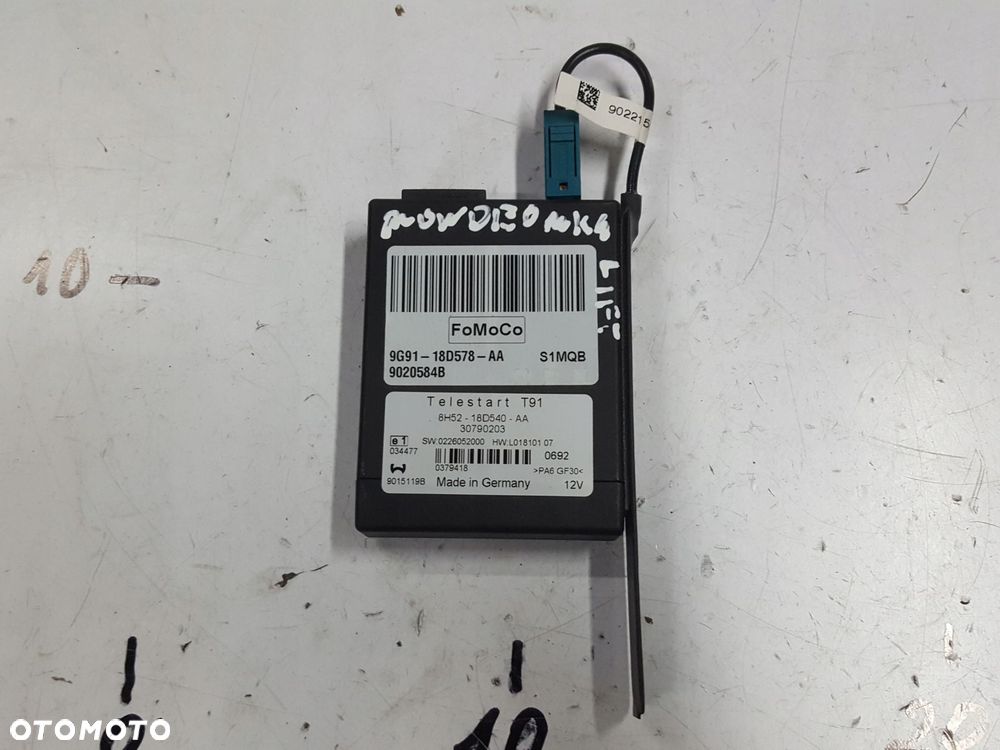 FORD MONDEO MK4 LIFT 10-14r MODUŁ STEROWNIK WEBASTO 9G91-18D578-AA - 1