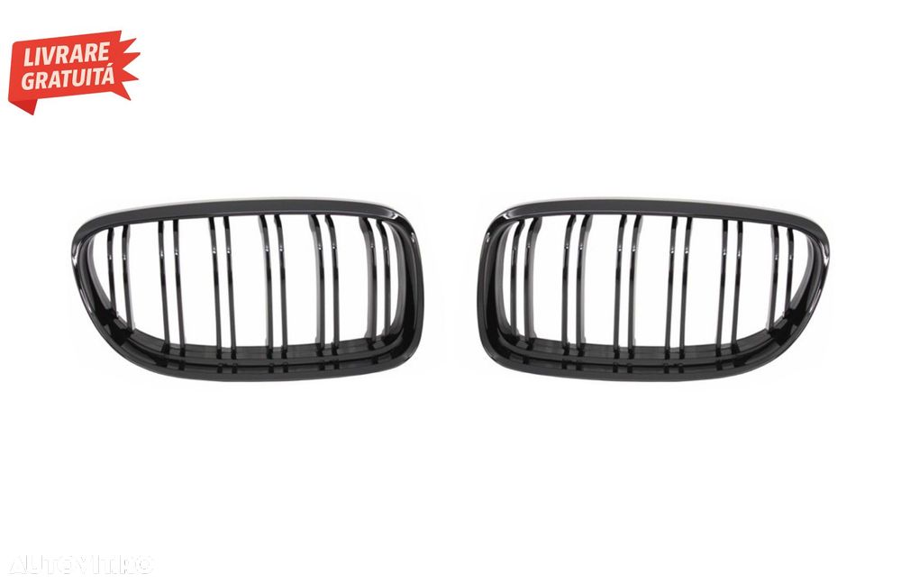 Grile Centrale BMW Seria 3 E90 E91 LCI (2008-2011) M-Design Negru Lucios- livrare gratuita - 2