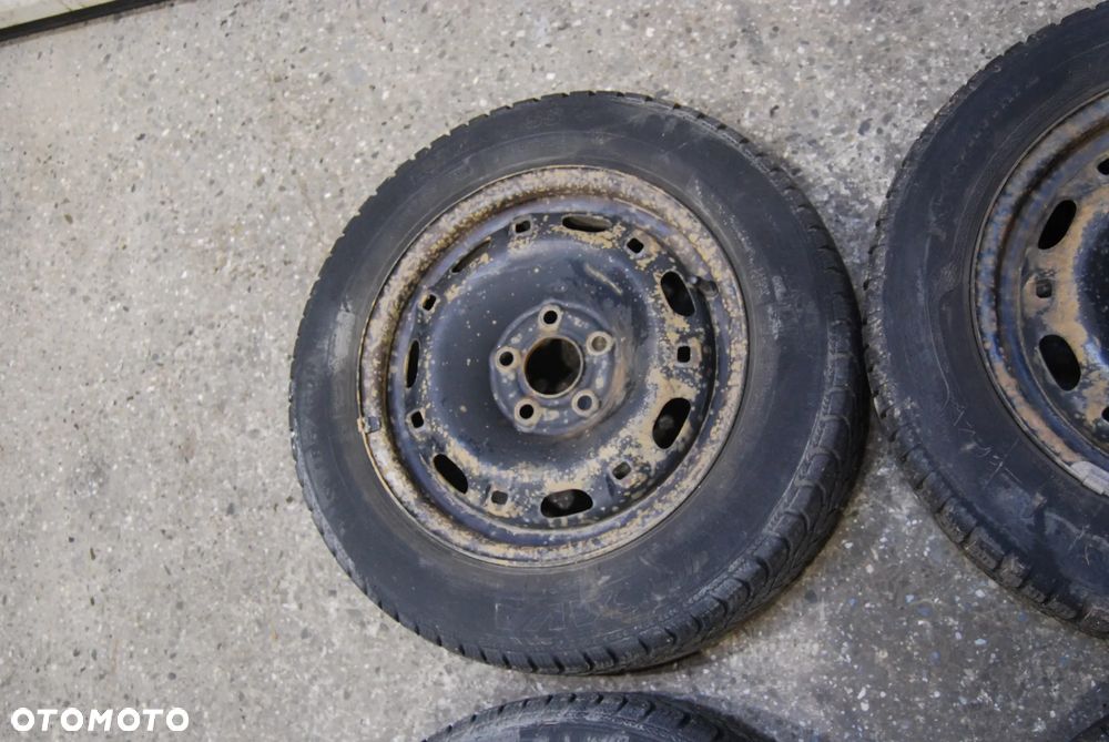 FELGI STALOWE Z OPONAMI ZIMOWYMI 6Q0601027P 5X100 ET43 6J 185/65R14 165/65R14 KLEBER VW FOX SEAT SKODA - 5