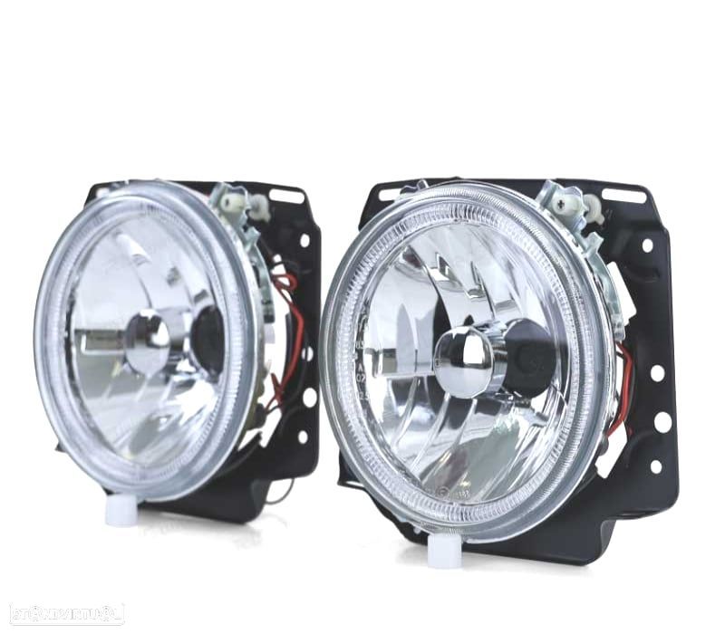 FARÓIS ANGEL EYES GOLF2 MK II 83-91 CROMADO H4 - 5