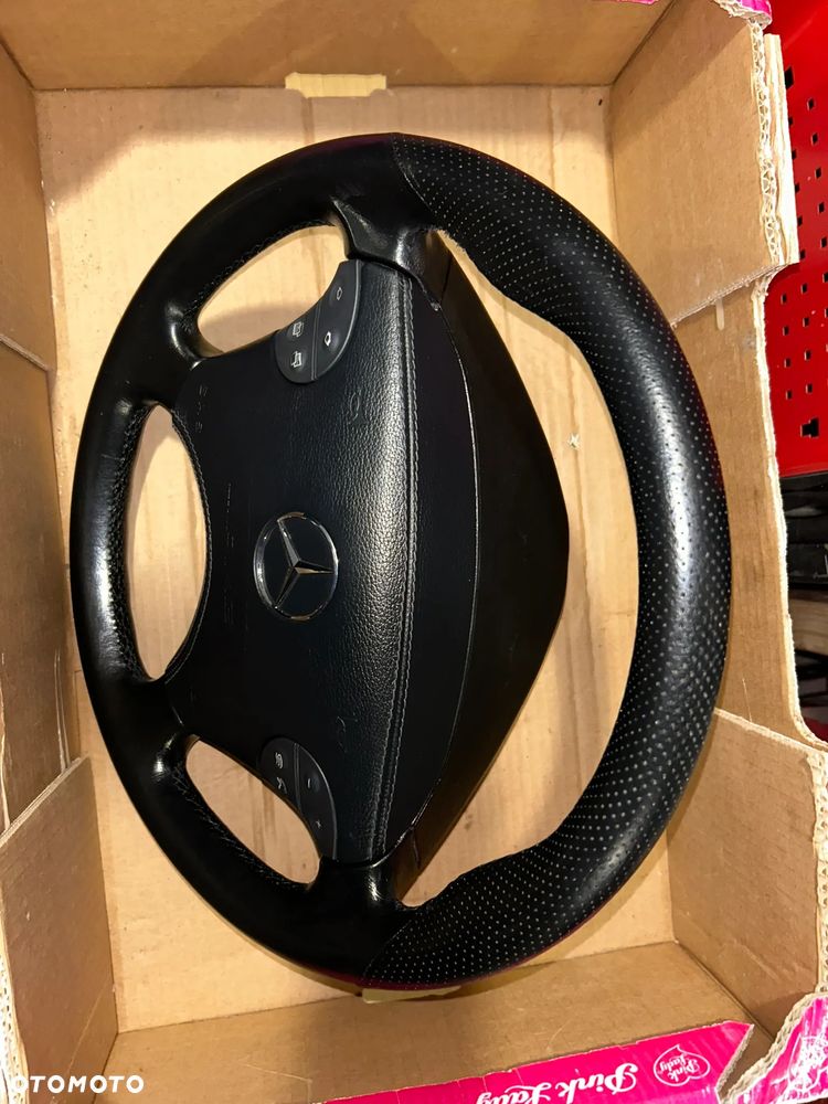 Kierownica MERCEDES CLK 55 W208 W210 E AMG airbag skóra - 15