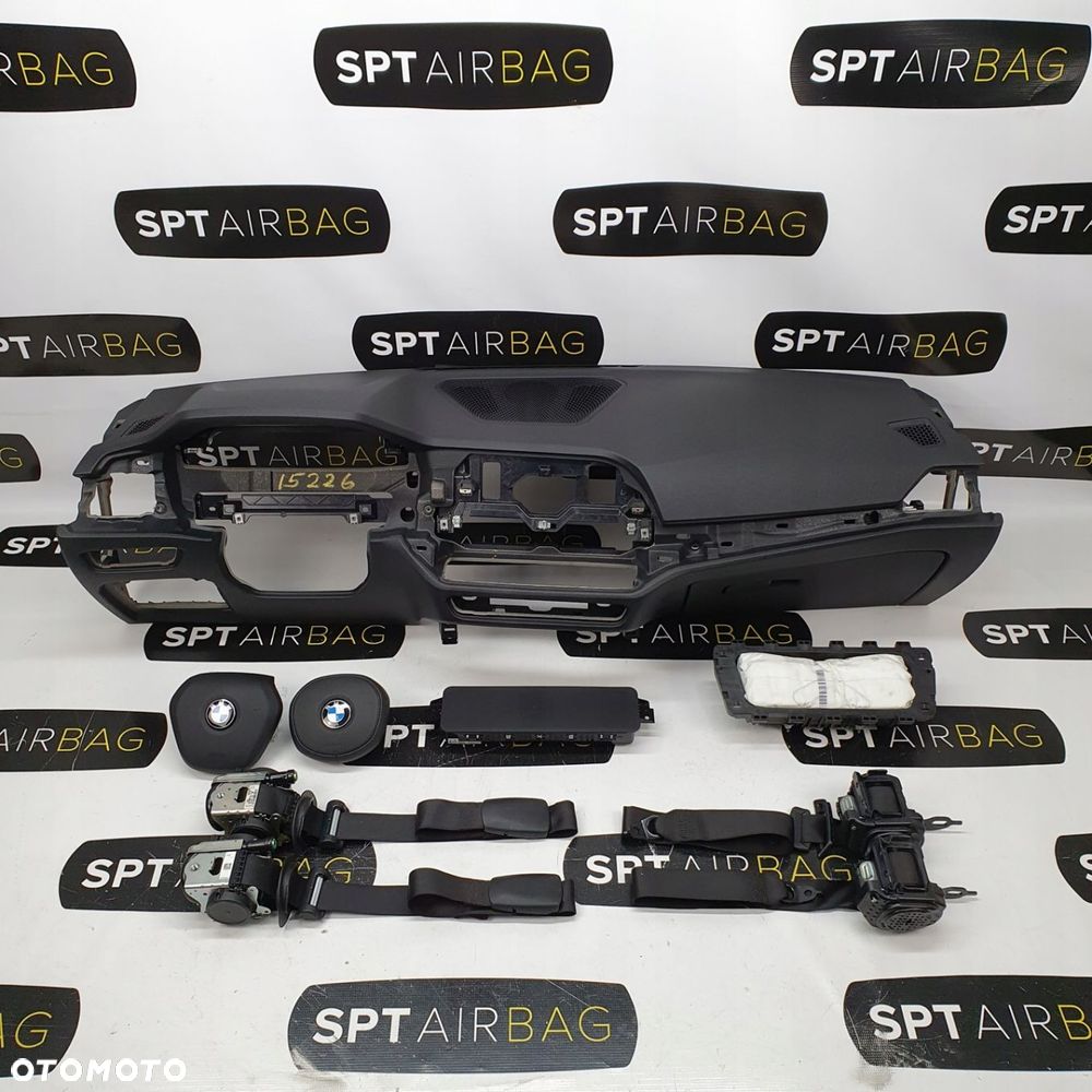 BMW SERIA 3 G20 G21 SERIA 4 G22 G23 G26 DESKA ROZDZIELCZA KONSOLA KOKPIT PULPIT PODUSZKI AIRBAG AIR BAG PASY KIT SET - 1