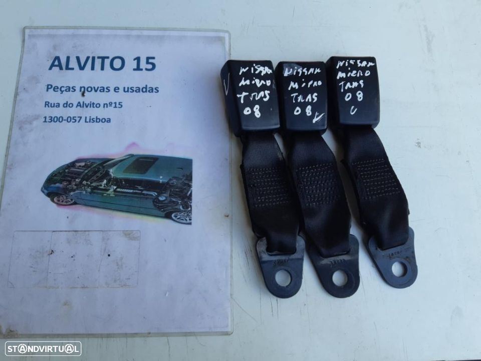 cintos de trás Nissan Micra 2008 - 1