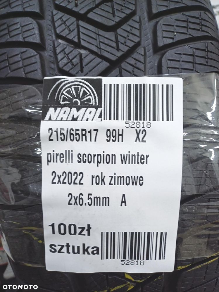 2x 215/65R17 pirelli 2022r opony zimowe 6,5mm 52818 - 8
