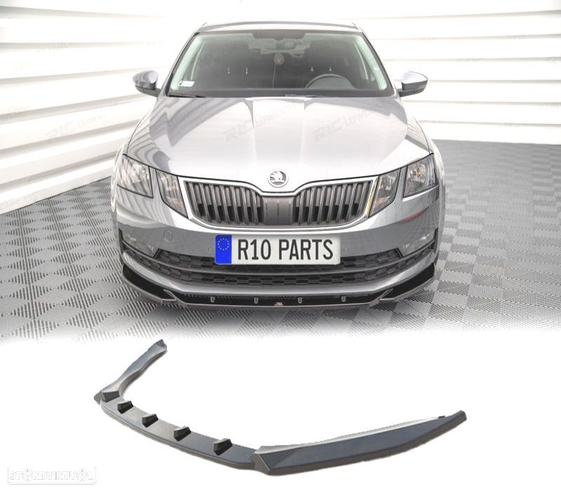 SPOILER LIP SKODA OCTAVIA 17- PRETO BRILHANTE - 1