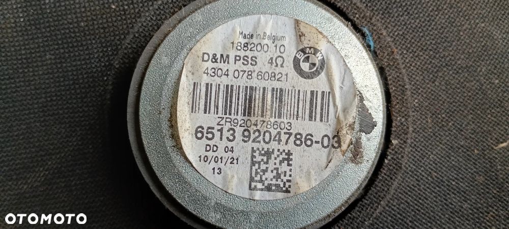 Głośnik basowy subwoofer prawy BMW 1 E87 E81 9204786 - 6