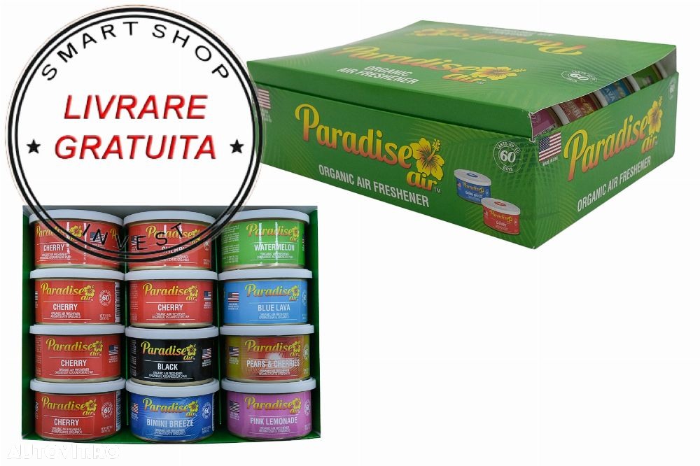 Paradise Air Fresh Odorizant Organic Tip Conserva 12 Bucati Asortat- livrare gratuita - 2