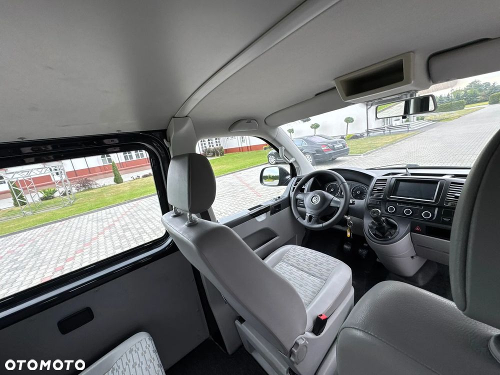 Volkswagen TRANSPORTER T5 LIFT L2H1 Long Klima Elektryka Navi Dubel Kabina Brygadówka - 12