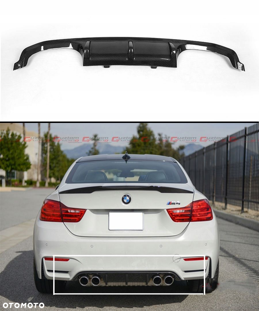 BMW M3 M4 F80 PERFORMANCE TYLNY DYFUZOR ZDERZAKA - 2