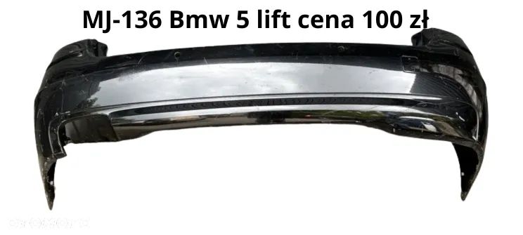 BMW 5 F11 kombi 15857711 7237255 czarny Zderzak tylny tył dyfuzor / Audi A5 B9 2 lift 20r 8W 6807511H 8W6807521AG 8W6807385C / Audi A6 C7 Lift czarny 4G8807511 - 1