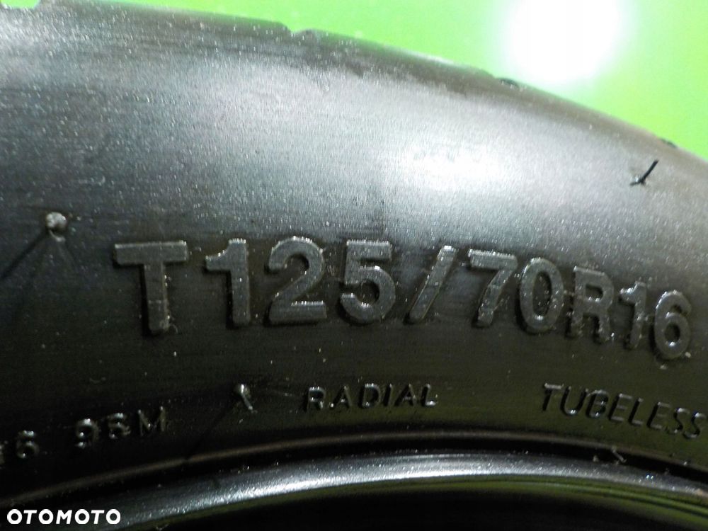 AUDI A3 8P GOLF V GOLF VI kolo dojazdowe 125/70/16 5X112 - 4