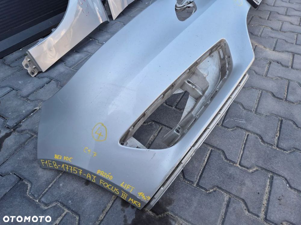 FORD FOCUS III MK3 ZDERZAK / KLAPA / BŁOTNIK / ZDERZAK SREBRNY - 6