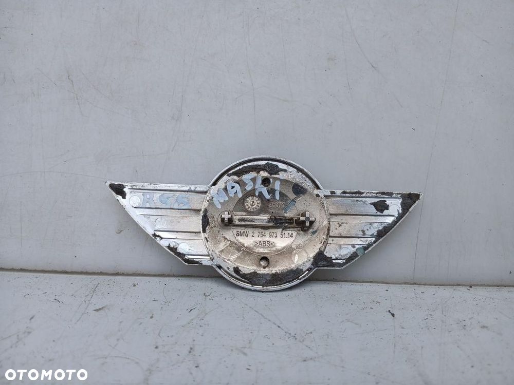 EMBLEMAT LOGO ZNACZEK MASKI MINI COOPER R56 2754973 - 2