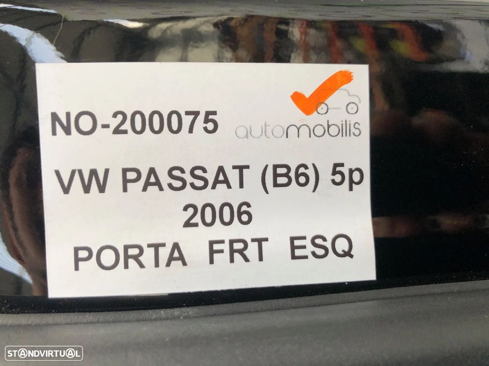 Porta Frente Esquerda VW PASSAT B6 1.9 TDI Ref. 3C4831055J - NO. 200075 - 2