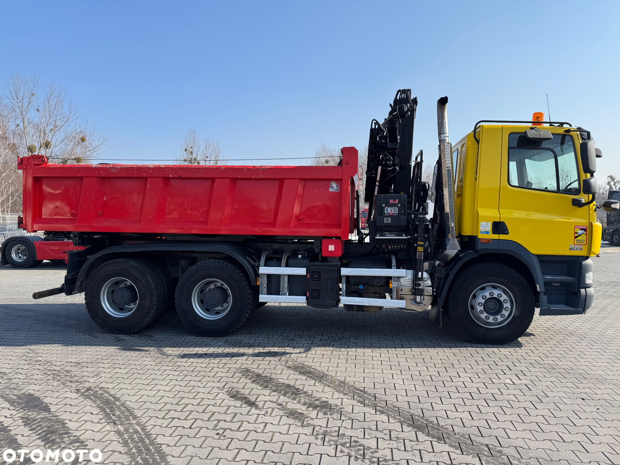 DAF CF 85.410 ATe 6x4 DŻWIG HDS HYDROBURTA OPONY-90% - 4