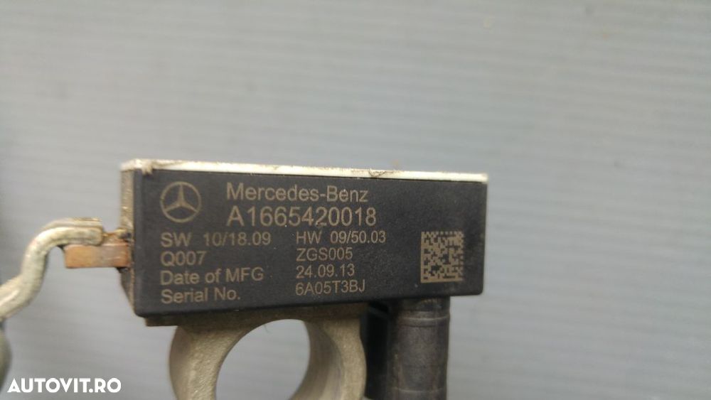 borna baterie minus mercedes a-class w176  b-class w246 a1665420018 - 2