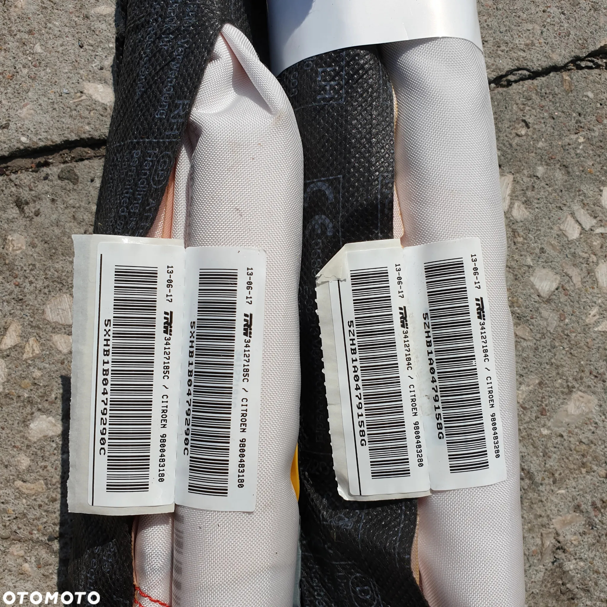 CITROEN C4 PICASSO II  GRAND PICASSO II KURTYNA AIRBAG LEWA PRAWA 9800483280 9800483180 - 4