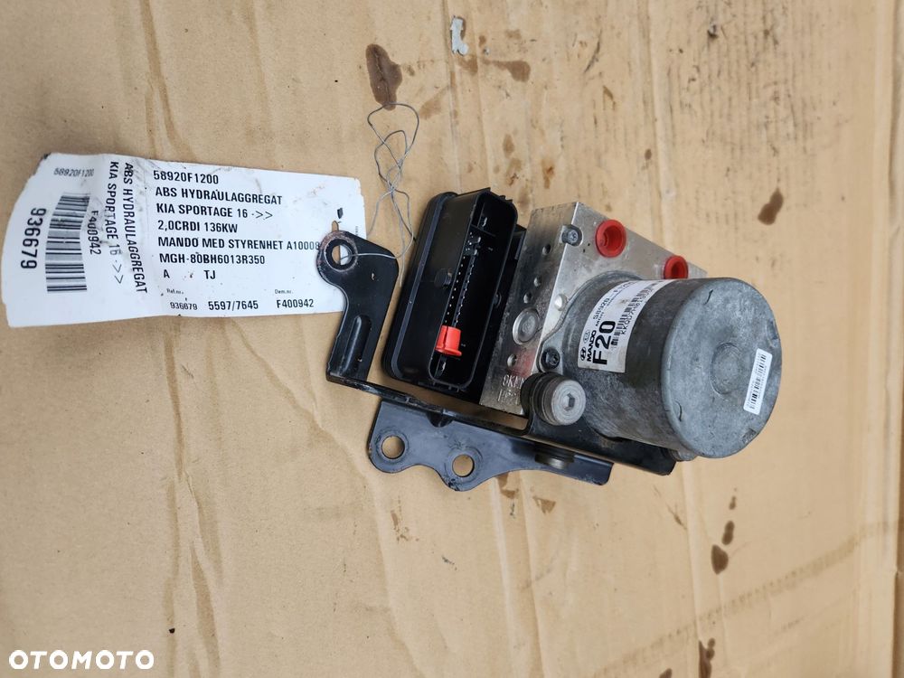 pompa hamulcowa 58920-f1200 be6009r300 kia sportage 2016- 2020r nr 400942 - 1