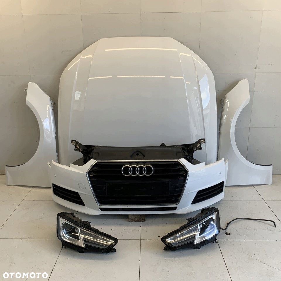 Błotnik Lewy Przód Oryginał Biały Ly9C Przedni Kompletny Audi A4 B9 8W 17R - 7
