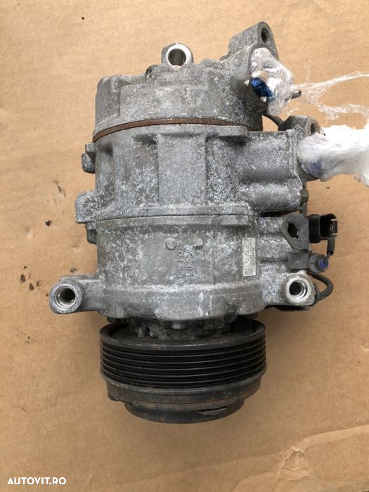Compresor clima ac 6sbu14c bmw N47N 120 d e88 e90 e60 seria 5 X3 x1 - 3