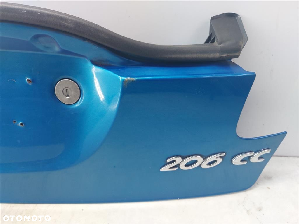 Klapa tył tylna Peugeot 206 CC KOD LAKIERU : KMF 2000-2008 - 6