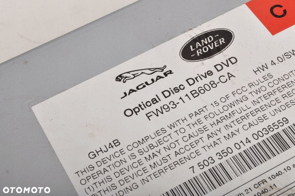 LAND ROVER DISCOVERY V L462 CZYTNIK PŁYT CD FW93-11B608-CA - 2