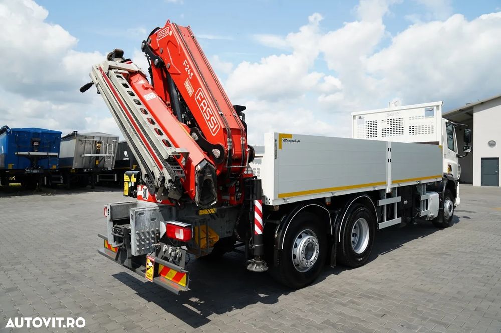 DAF CF 450 / 6x2 / LIVRARE / HDS FASSI F 245 / 6x EXTENSIE - 17 M / ROTARE / RADIOCOMANDĂ / EURO 6 / 2018 - 8