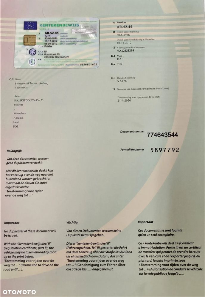 DAF YA 126 - 19