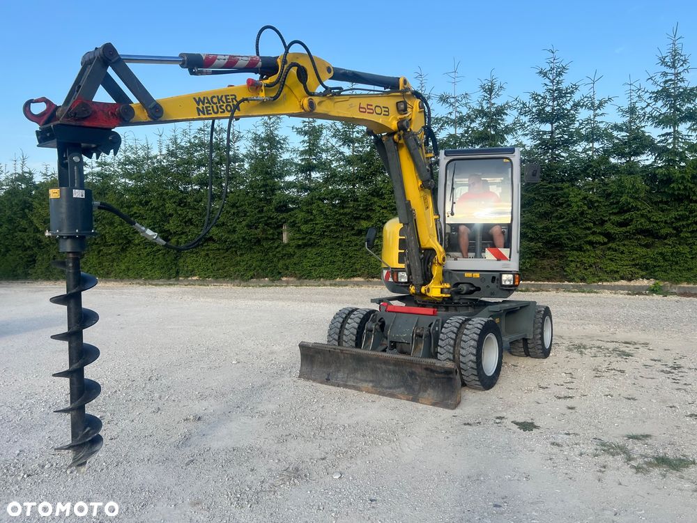 Wacker Neuson Mini KOPARKA KOŁOWA WACKER NEUSON 6503 WD 5,8t Długie ramie 3xłamane Dodatkowa hydraulika SZYBKA SKRĘTNA 2x łyżki Wiertnica skarpowa hydrauliczna Yanmar 2009r 3060mth - 15