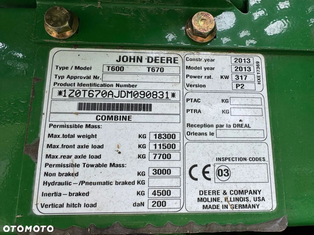 John Deere T670 - 32
