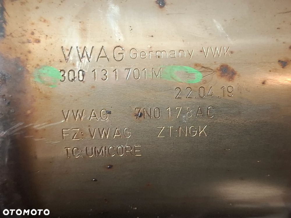 Katalizator Volkswagen Passat kombi B8 2019 rok 1,5TSI nr 5Q0181LB 3Q0131701M 3Q0131723 - 6