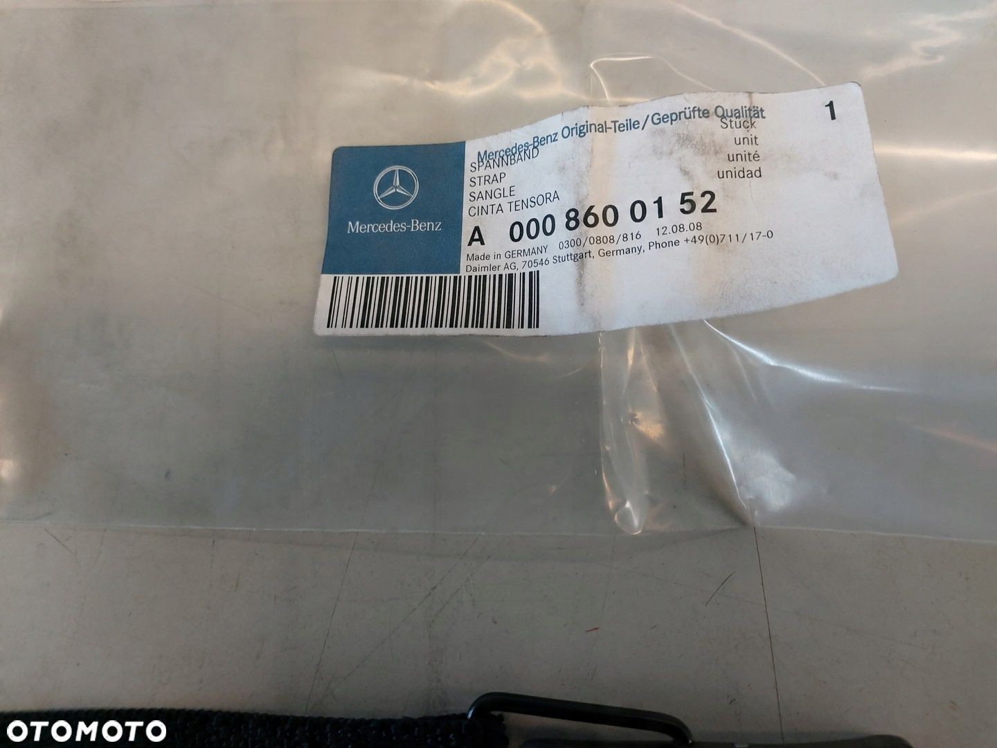 MERCEDES PAS ZAPIĘCIE GAŚNICY NOWE ASO A0008600152 - 2
