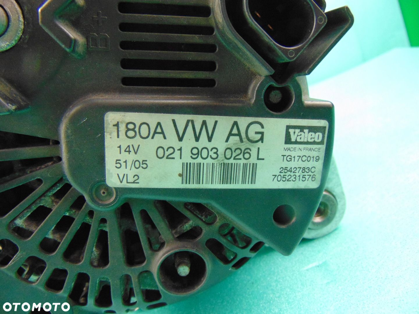 Alternator 180A 1,9TDI 2,0TDI Passat b6 TouranGolf IV A3 8L 021903026L - 2